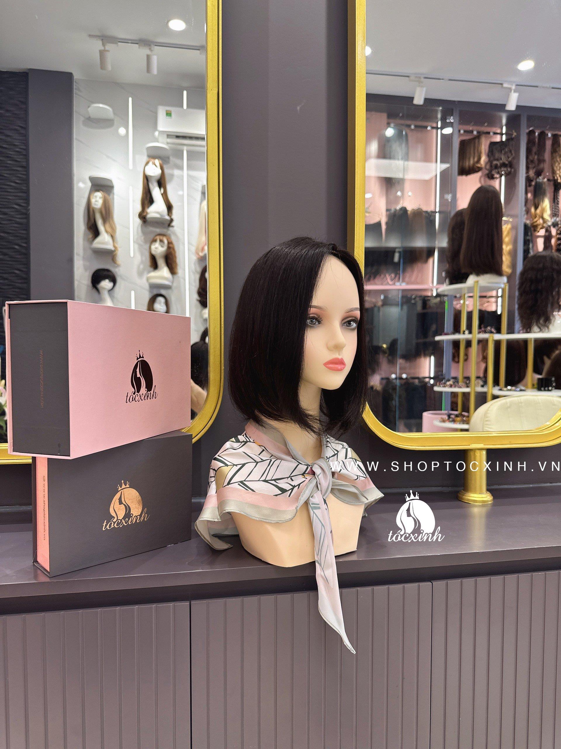 TÓC CHE HÓI  SIÊU DA BOB 4d20cm LÀM BẰNG TÓC THẬT