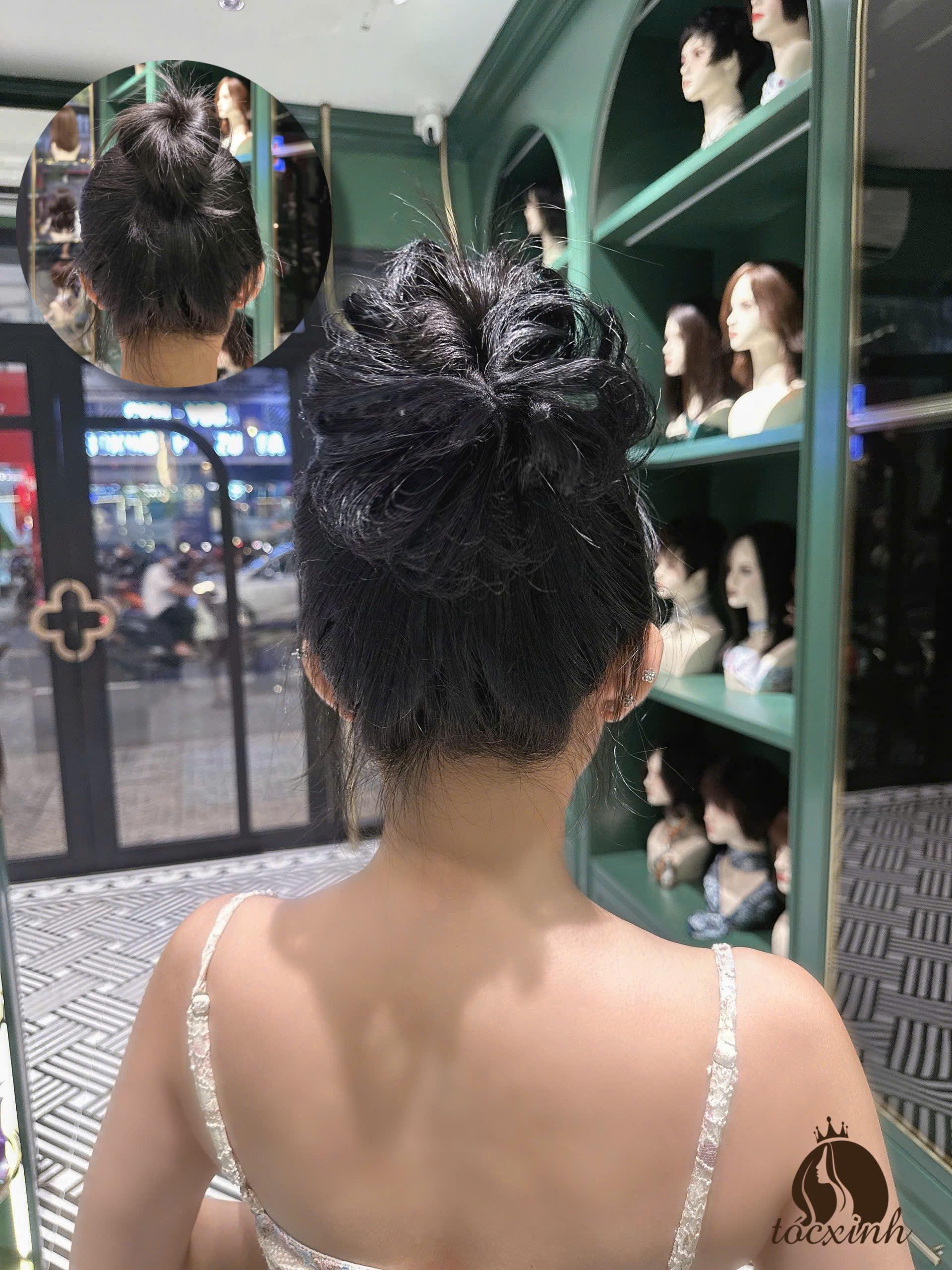 TÓC BÚI XOĂN LÀM BẰNG TÓC THẬT