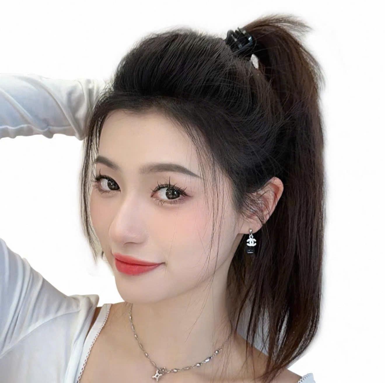 TÓC MÁI PHỒNG TÀNG HÌNH DÀI 25CM LÀM TỪ TÓC THẬT