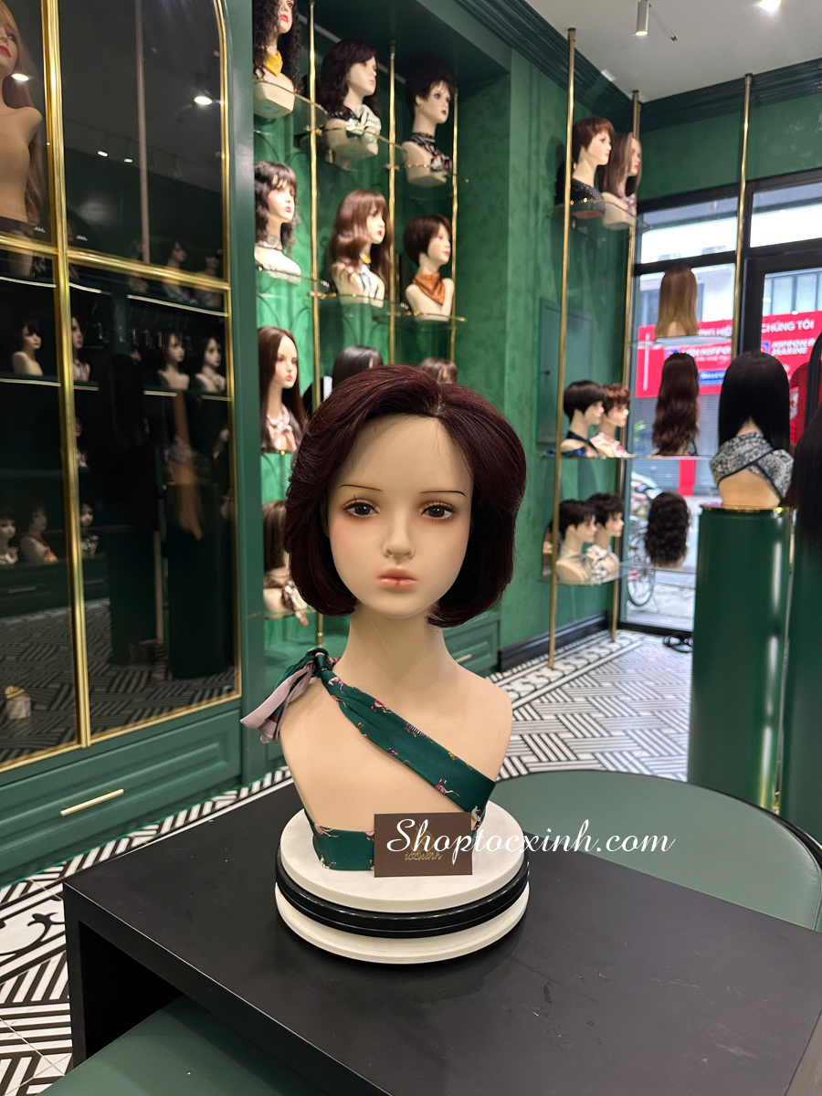 TÓC GIẢ NGUYÊN ĐẦU CÚP PHỒNG LÀM BẰNG TÓC THẬT